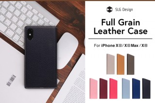 SLG Design、フルグレインレザーを使用したiPhone専用手帳型ケース発売