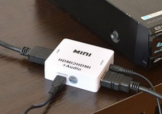 映像と音声を分けたい時にHDMI入力からオーディオを抽出できる「音声分離アダプター」