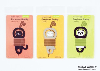 スガイワールド、イヤホンのケーブルを可愛く束ねられる「イヤホンバディー」を発売