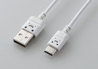 エレコム、ケーブルが極細で取り回ししやすいType-C対応「USB2.0ケーブル」
