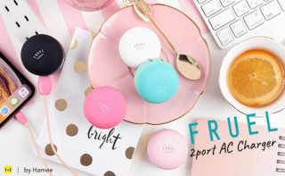 Hamee、マカロンのようなキュートなフォルムのUSB-AC充電器「FRUEL」を発売