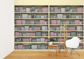 WhO、「LIBRO STYLE」とのコラボで本が飾られている空間を表現した壁紙を発売