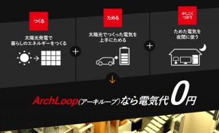 太陽光発電×電気自動車で「電気代0円」を実現する完全自立型住宅「ArchLoop(アーキループ)」