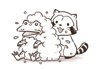 日本アニメーション、「あらいぐまラスカル」と鳥獣戯画のコラボ商品を発売