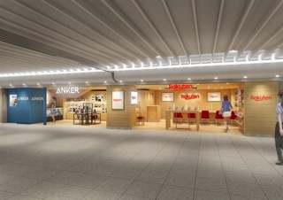 Ankerと楽天モバイルがコラボ実店舗オープン、モバイルバッテリーや格安スマホを揃える