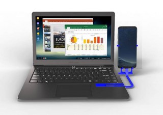 HTL、スマホをノートPCのように操作できるデバイスMirabookの予約販売を開始