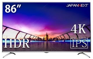 JAPANNEXT、86型と75型のPBP/HDR対応4K液晶ディスプレイを発売