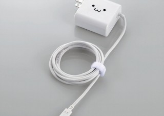 エレコム、大容量スマホ・タブも急速充電できる「USB Type-Cケーブル一体型AC充電器」発売