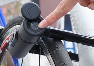 自転車の鍵にも便利な指紋認証を、指紋で即解錠できるU字ロック「U・Be・Lock」 