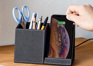 Qiワイヤレス充電器のついたPUレザー調オーガナイザー「100-MRPS001BK」発売。サンワサプライより