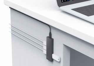 デスク周り“すっきり化”に役立つ、マグネット付き「4ポートUSB 2.0ハブ」発売