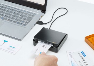 サンワサプライが名刺専用スキャナ「PSC-13UB」を発売！約3秒で1枚を読み取ってデータ化が可能