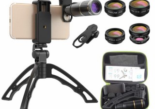 イー・エム・エー、望遠や魚眼など6種類が入ったスマホ用レンズセットを発売
