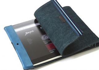 バード電子、ブックカバー感覚で使えるiPadケース「DENIM #1」