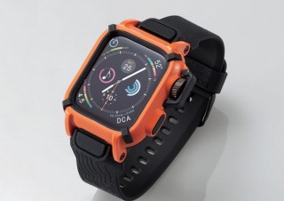 エレコム、Apple Watchに堅牢ケースを装着してアウトドア仕様にする「バンドケース」発売
