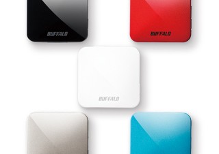 バッファロー、全5色から好みのカラーを選べる約19gのトラベルルータ「WMR-433W2」を発売