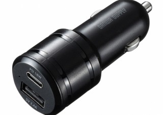 サンワサプライ、USB PDに対応したType-Cカーチャージャーを発売