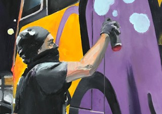ストリートアートやグラフィティの世界を描くKaren Farmer氏の個展「HIDDEN」