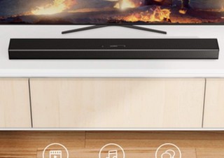テレビの音を1本のバーで増幅し、100Wの大音量を実現する「Anker Soundcore Infini」