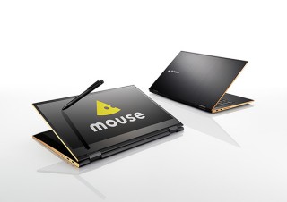 マウスコンピューター、ペン入力に対応する14型のコンバーチブルパソコン「m-Book Uシリーズ」