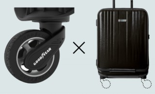 スーツケースのタイヤになんとグッドイヤーを採用した静音＆高耐久の「Regeng Square」
