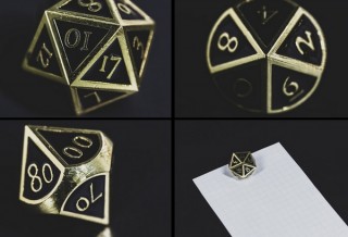 TRPG用だけではなくペーパーウェイトや卓上インテリアにもなる「亜鉛合金メタルダイス」発売