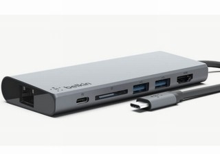 ベルキン、5ポート搭載で転送速度は最大5Gbpsの「USB-C マルチメディアハブ」発売