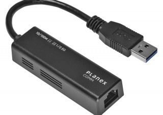 プラネックス、USB 3.2 Gen1対応の有線LANアダプターを発売