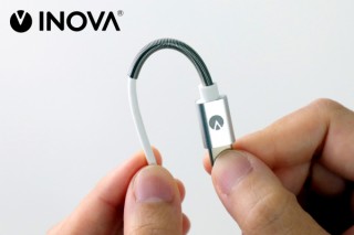 INOVA、ケーブルの根本をバネで保護した充電用「スプリングケーブル」を発売