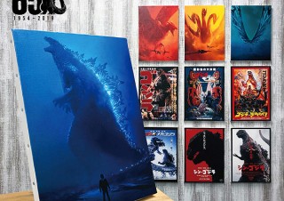 「ゴジラ」のポスターをキャンバス生地に特殊加工で描いたアートパネルがプレミアムバンダイで発売