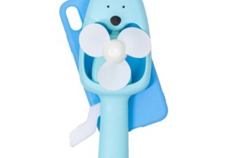 上海問屋、“すごく邪魔？”な手動扇風機が付いたiPhone用ケースを発売