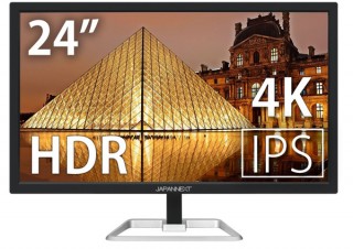 JAPANNEXT、4K HDR対応の24型ディスプレイを発売