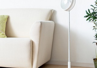 サンワサプライ、最大97.5cmまで伸縮可能でUSB充電式扇風機を発売