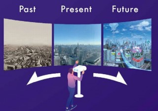 東京都、明治時代の東京の風景と東京の未来をVR体験できる双眼鏡を都庁に設置
