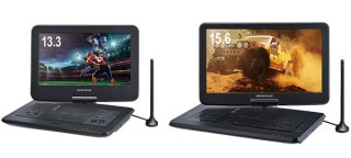 グリーンハウス、13.3型/15.6型ワイド液晶ポータブルDVDプレーヤーを発売