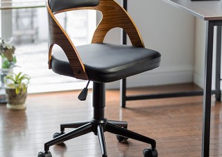 サンワサプライ、木製フレームとレザーを組み合わせたオフィスチェア発売
