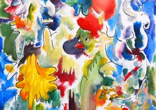 “浮遊感”を主題にした新作ペインティングを発表する樽井英樹氏の個展「Flapping Colors」