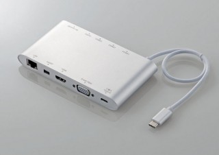 エレコム、USB Type-C搭載パソコン対応の「モバイルドッキングステーション」新発売