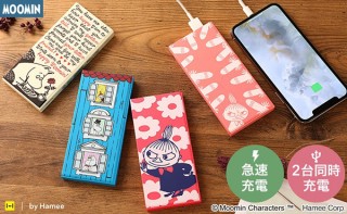 Hamee、ムーミンデザインの薄型6000mAhモバイルバッテリーを発売