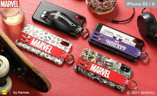 Hamee、MARVEL柄のiPhone XS用バンド付きハードケースを発売