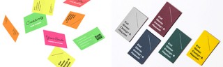whoo、カラーペーパー名刺より蛍光色のNeonと重厚なDarkの2色が登場