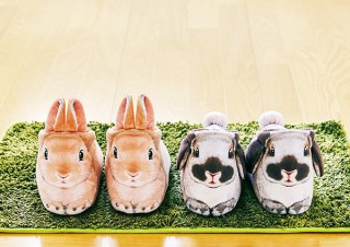 フェリシモ、玄関でうさぎが出迎えてくれるルームシューズを発売
