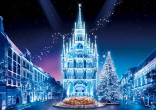 1300万球もの光が用いられているハウステンボスの冬のイルミネーションイベント「光の王国」