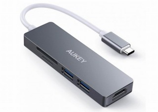 AUKEY、データ転送速度が高速になった「AUKEY 5-in-1 USB C ハブ」発売