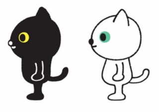 ヤマトが「クロネコ・シロネコ」キャラクターを一新、黒の上半身と白の下半身に注目