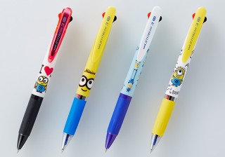 三菱鉛筆、ジェットストリームよりミニオン柄の3色ボールペン発売