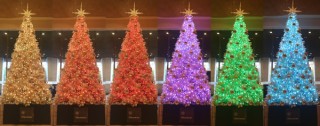 6色に変わるツリーや“逆さツリー”など楽しいクリスマス装飾がシェラトン都ホテル大阪でスタート
