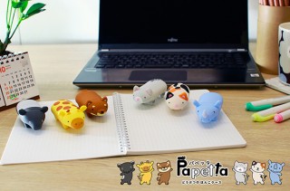 サンビー、動物モチーフで癒やされるパペット型ハンコケース「パペッタ」発売