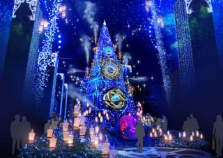タイムトラベルをテーマとしたひらかたパークのイルミネーションイベント「光の遊園地」