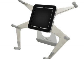 リンクス、iPadに対応したアルミ製ポータブルデバイスホルダー